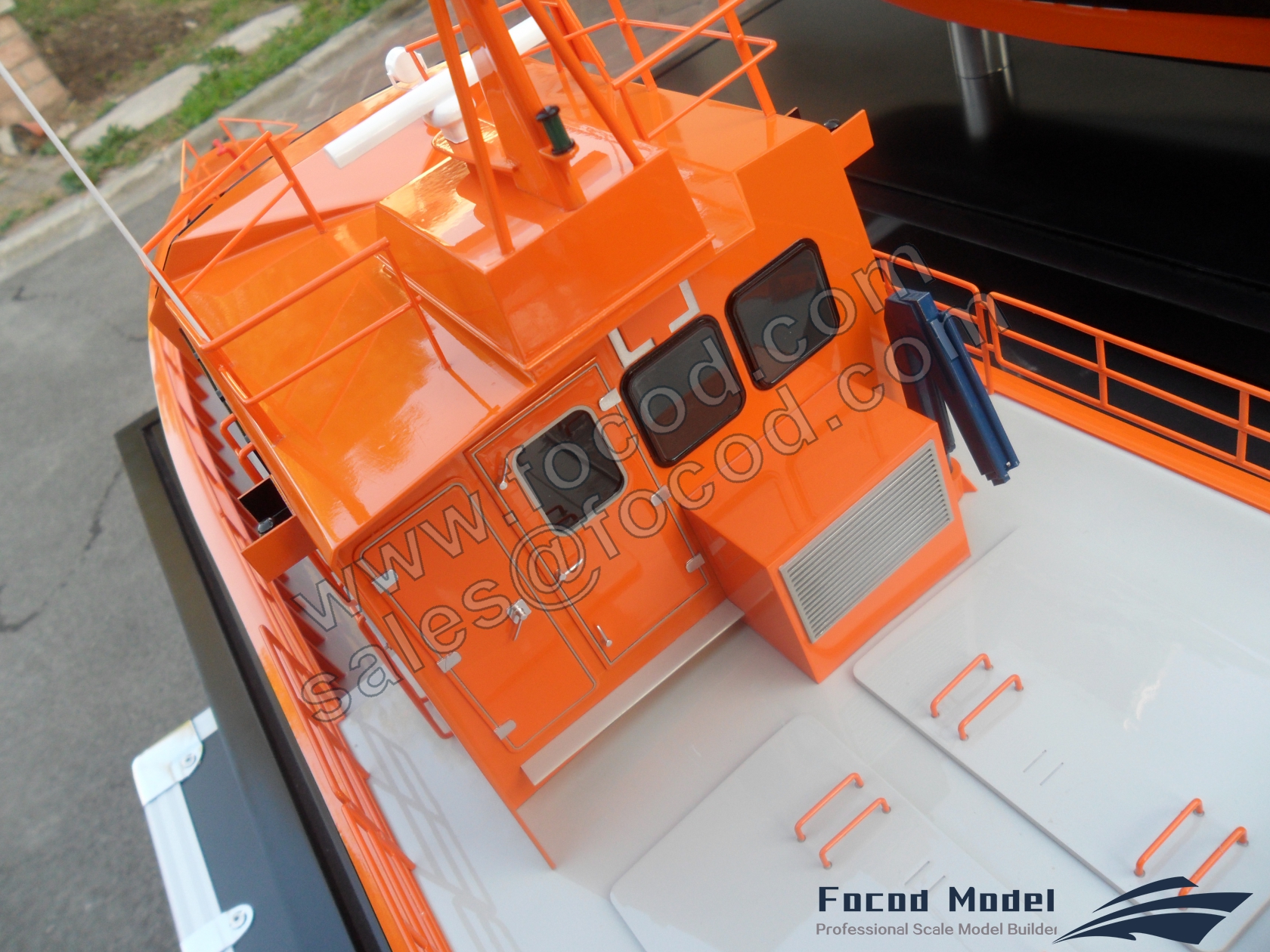 customized model of Search and Rescue boat